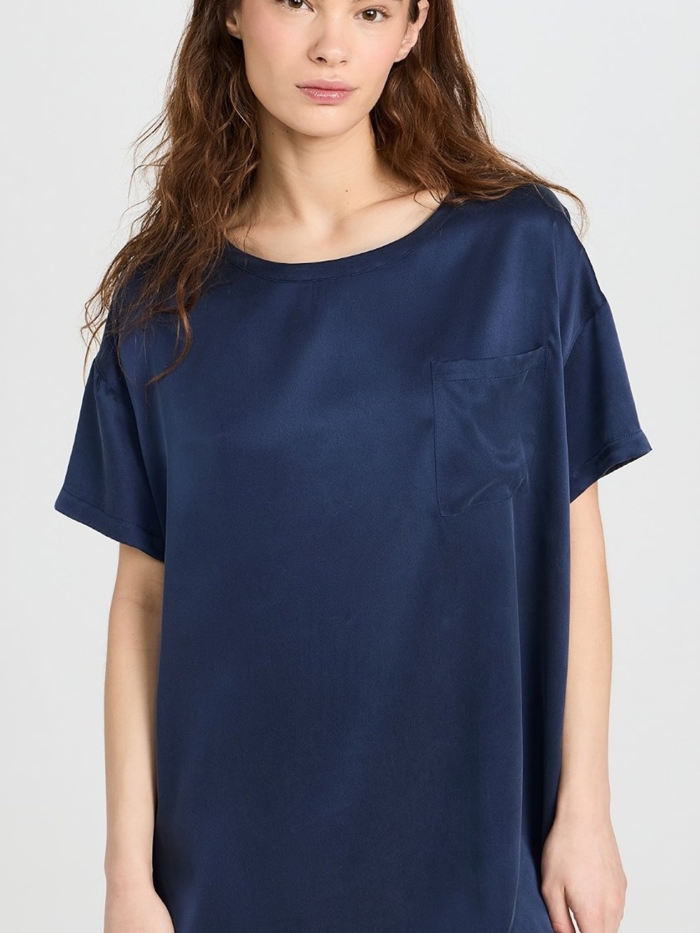 Lunya Washable Silk Sleep Shirt XS